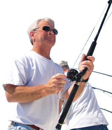 Captain Denny Grinold given given the Howard Tanner award for his contributions to the Lake Michigan fishery. Courtesy photo.