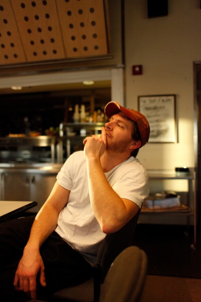 Keith Reimink takes a break from cooking for the crew at the South Pole. Courtesy Photo.