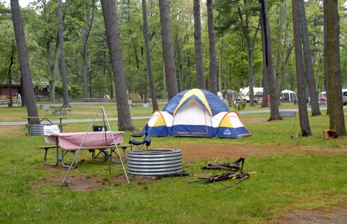 Taking some time to look your tent over before leaving on a camping trip will help assure it provides a cozy shelter from bugs and bad weather when camping. Photo: Howard Meyerson