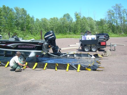 Portable weed washers will be onsite at various locations now in the Huron-Manistee National Forest. Photo: Courtesy US Forest Service 