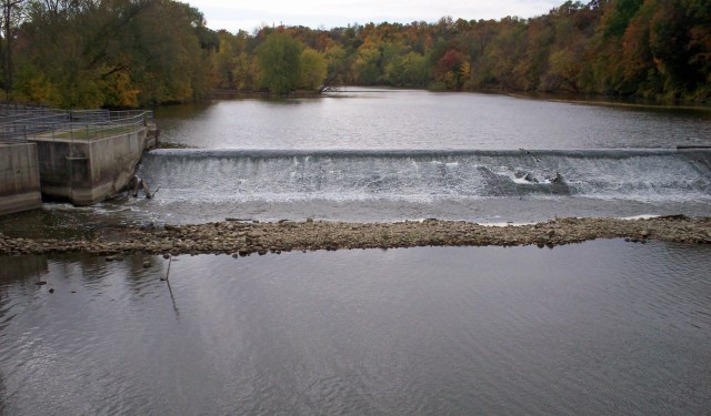 Due to the discovery of federally protected mussls, additional work and federal approval is needed before the 156-year-old Lyons Dam may be removed.  Photo: Susan Craft, Village of Lyons