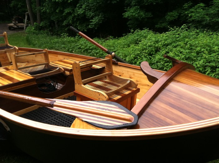 Each of Phil Croff's boats is hand build to customer specifications. Shown is the tradtional model. Photo courtesy of Croff Craft Custom Driftboats