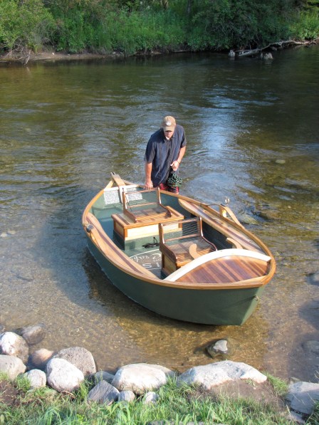 Phil Croff's special 12-foot Orvis edition boat is being sold by Orvis online. Photo: Courtesy of Croff Craft Custom Driftboats