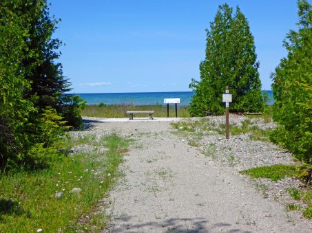 Hikers can take the trail to the shoreline and sit a spell and listen to the waves and seagulls. Photo: Howard Meyerson