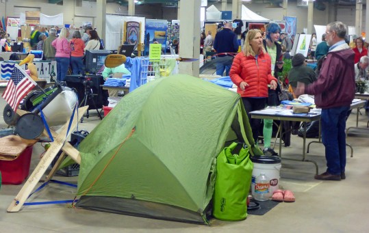 Camping gear and techniques for canoe and kayak tripping a all part of the event.  Photo: Howard Meyerson.