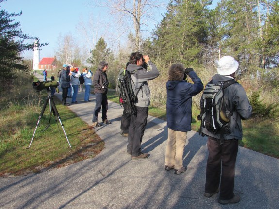 Birders at Tawas Point Birding Festival © Brad Slaughter.