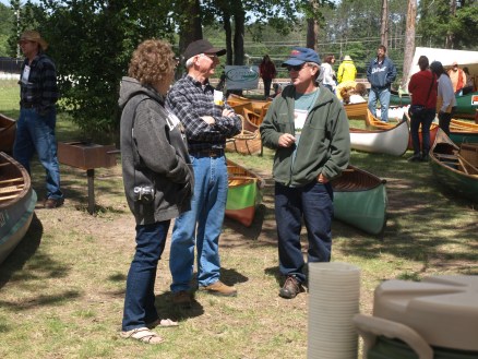 The Upper Great Lakes Regional Assembly of WCHA provides a good opportunity for wood canoe enthusiasts and owners to mingle and learn. Photo courtesy of WCHA. 
